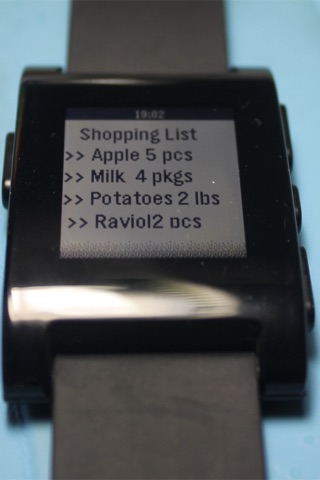 Pebble Smartwatch Shopping List screenshot 4