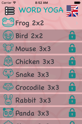 WordYoga - Yoga Word Brain Puzzle screenshot 2