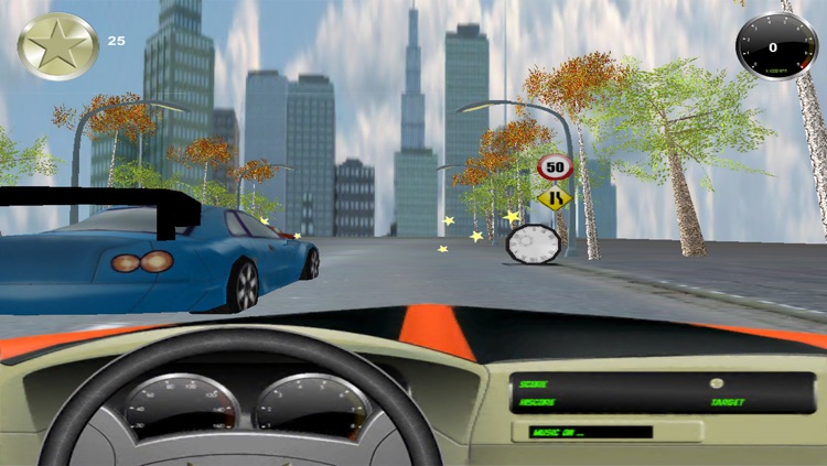 3D City Surfers Car Race Free screenshot-3