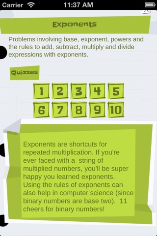 Math Exponents screenshot 2