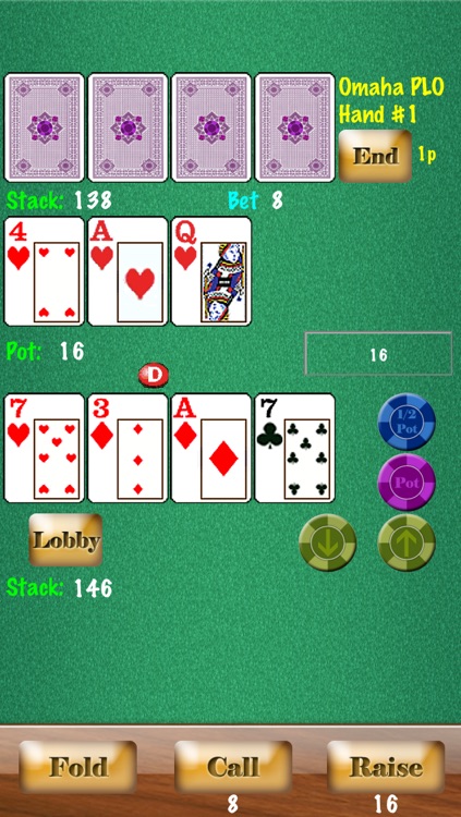 Headsup Poker Free (Hold'em, Blackjack, Omaha) screenshot-3