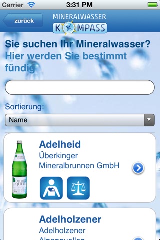 Mineralwasserkompass - Welches Mineralwasser ist für mich das Beste? screenshot 3