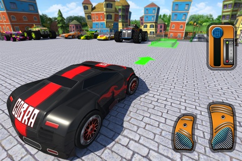 3D Toy Car Parking Simulator 2014 - Cartoon Car, Bus & Truck Driving,  Parking & Racing Games Free screenshot 2