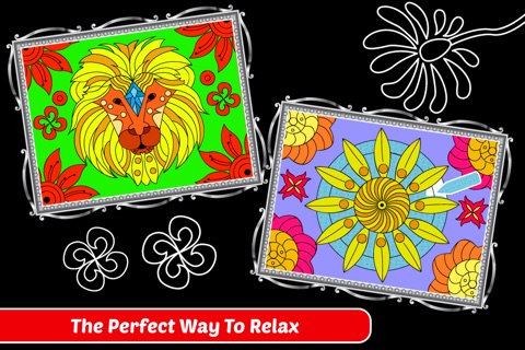 Enchanted Forest Art Class- Coloring Book for Adults with Stress Relieving Patterns screenshot 4