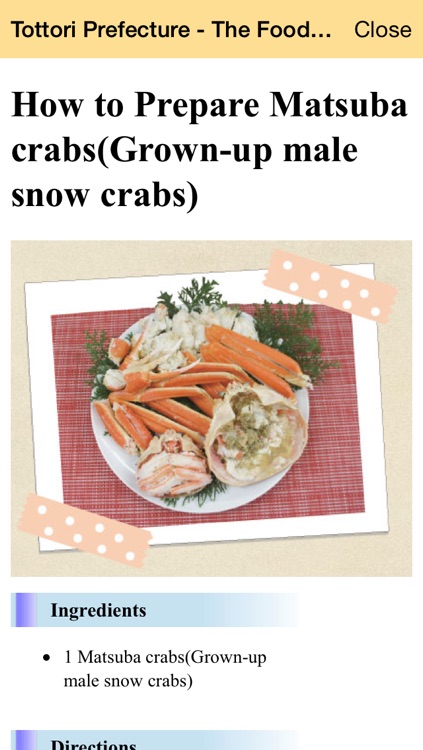 Tottori Prefecture - The Food Capital of Japan, “How to Prepare Matsuba crabs(Grown-up male snow crabs)  ”