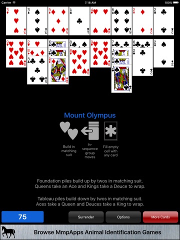 Mount Olympus Solitaire screenshot 2