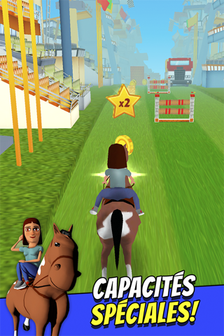 Cartoon Horse Riding Free - Horsemanship Equestrian Race Game screenshot 3