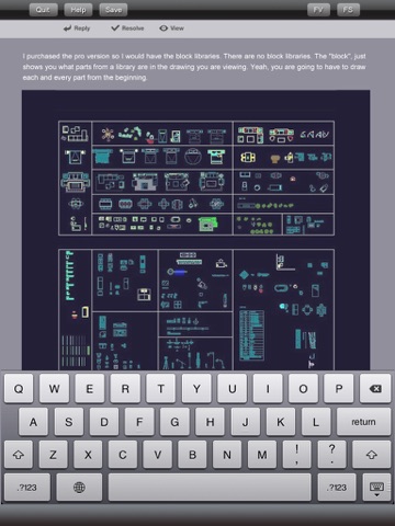 Screenshot #4 pour Design CAD - create and edit DWG/DXF/CTM drawing files