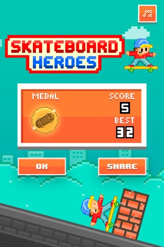 Skateboard Heroes - Play Pixel 8-bit Games for Free screenshot 4