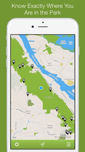 Forest Park Offline Trail Map, Portland,