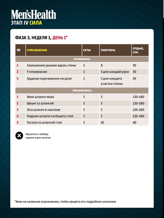 Персональный тренер Men's Health Russia screenshot-3