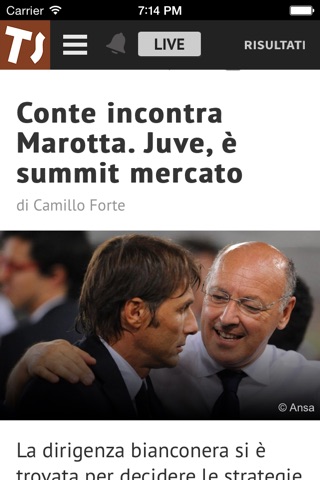 Tuttosport.com screenshot 2