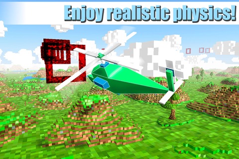 Cube Helicopter: Flight Simulator 3D screenshot 3
