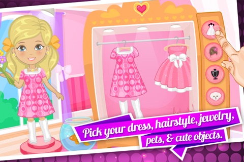 Dressing Up Katy International: Free Baby Princess Dress Up Doll Beauty Games for Girls screenshot 3