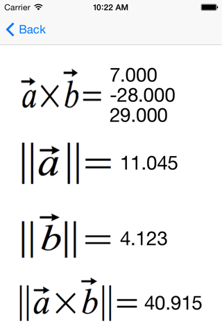 Vector calculator Math Physics screenshot 2