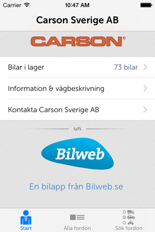 Carson Sverige AB screenshot 2