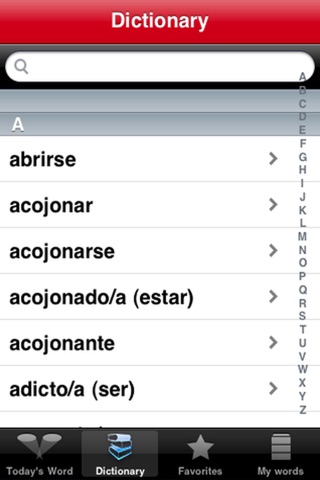 A tope. English-Spanish Slang dictionary screenshot 3