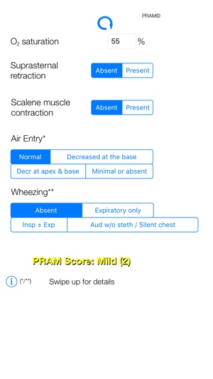 PRAM Score - Pediatric Asthma