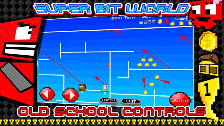 SUPER BIT WORLD : 2D Jump Platformer X Free - from Cobalt Play 8 Bit Games screenshot-4