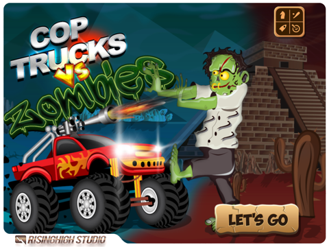 Cop Monster Trucks Vs Zombies Pro - Desert Police Fast Shooting Racing Gameのおすすめ画像1