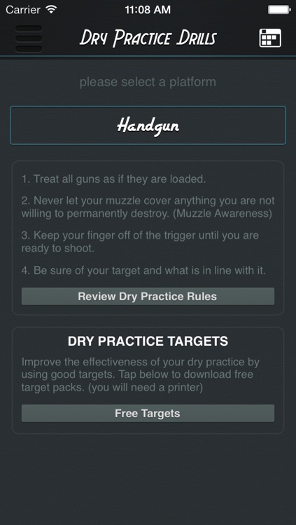 Dry Practice Drills