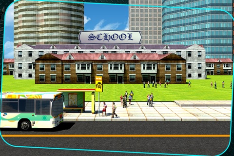 3D School Bus Driving Simulator : Kids Pick & Drop Game screenshot 4