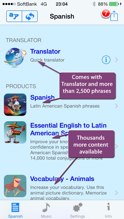 Spanish - Talking English to Spanish Phrasebook + Translator