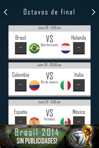 App Brasil 2014 free screenshot 4