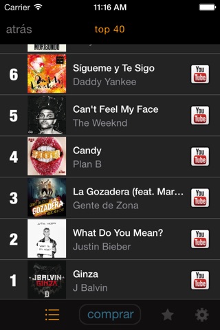 my9 Top 40 : PE listas musicales screenshot 3