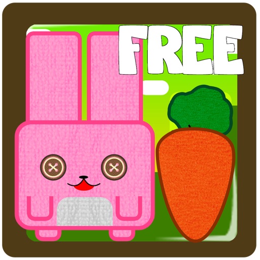 Bunny hill - connect ropes and feed the pink cube rabbit funny game FREE by The Other Games iOS App