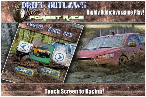 Drift Outlaws Forest Race FREE : Badass Sports Racing Car Games screenshot 2