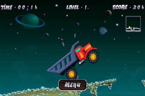 Space Dump Truck Race Free Awesome Truck Race Game screenshot 3