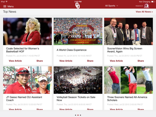 SoonerSports2Go for iPad(圖4)-速報App