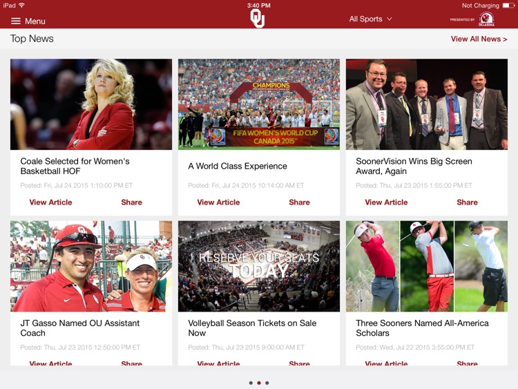 SoonerSports2Go for iPad screenshot-3