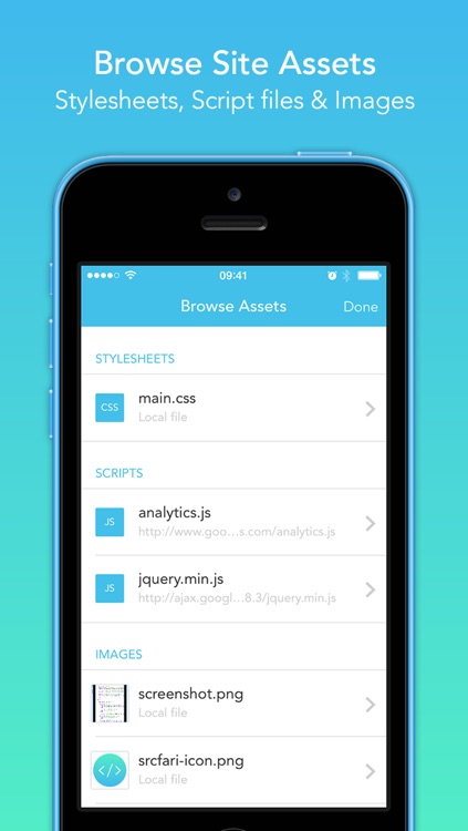 Srcfari — the view html source code browser