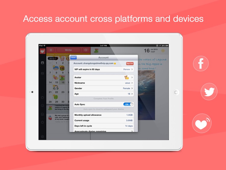 Journie - Diary - HD/Journal to Keep Note of Your Precious Moments and Days screenshot-3