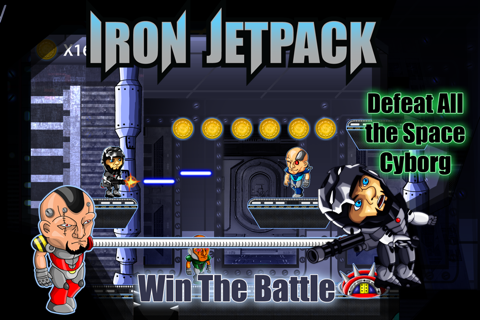 Flappy Iron Jetpack Bird Man VS Cyborgs Of Steel Free screenshot 2