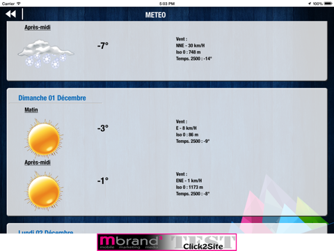 SKI 360 - Guide Hiver 2014 (webcams, météo et neige, forfaits, séjours, location,…) screenshot 3