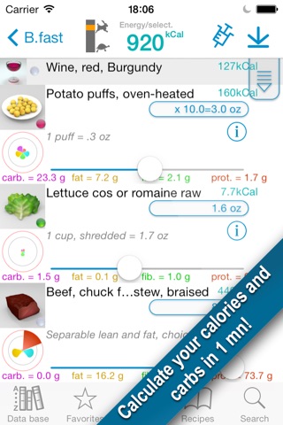 Calories minute screenshot 2