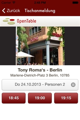 Tony Roma's screenshot 2