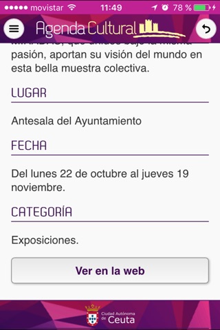 Agenda Cultural Ceuta screenshot 4