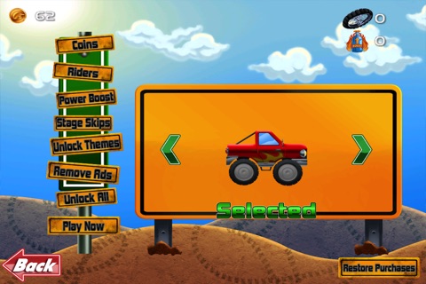A Monster Truck Madness 4x4 Extreme Hill Climb Adventure Racing Free screenshot 2