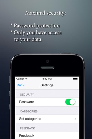 Safebook pro - save my personal data: logins, passwords, passports, etc or the best app for saving login password and all private data. screenshot 2