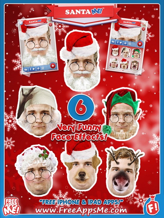 Santa ME! HD FREE - Easy to Christmas Yourself with Elf, Ruldolph, Scrooge, St Nick, Mrs. Claus Face Effects!