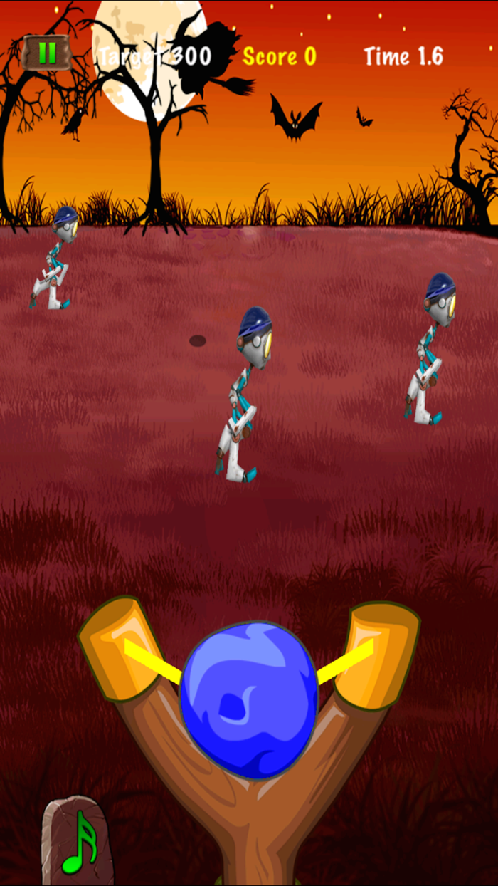 Evil Robot Slings Shot Attack