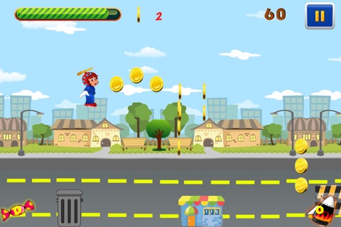 Helicopter Kid Harry Challenge FREE - Extreme Jump and Collect Rush Game screenshot 4