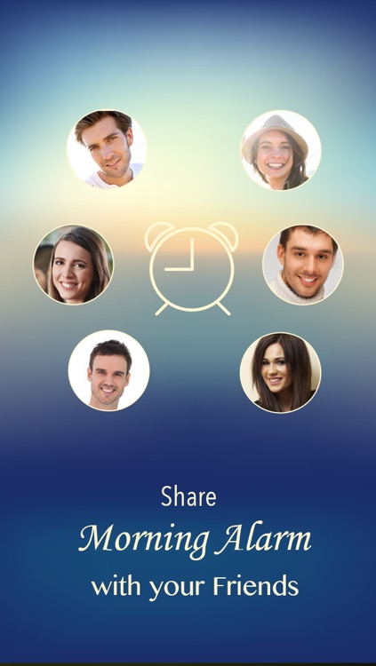 Social alarm clock make you want to wake up! - Share your alarm clock with family and friends!