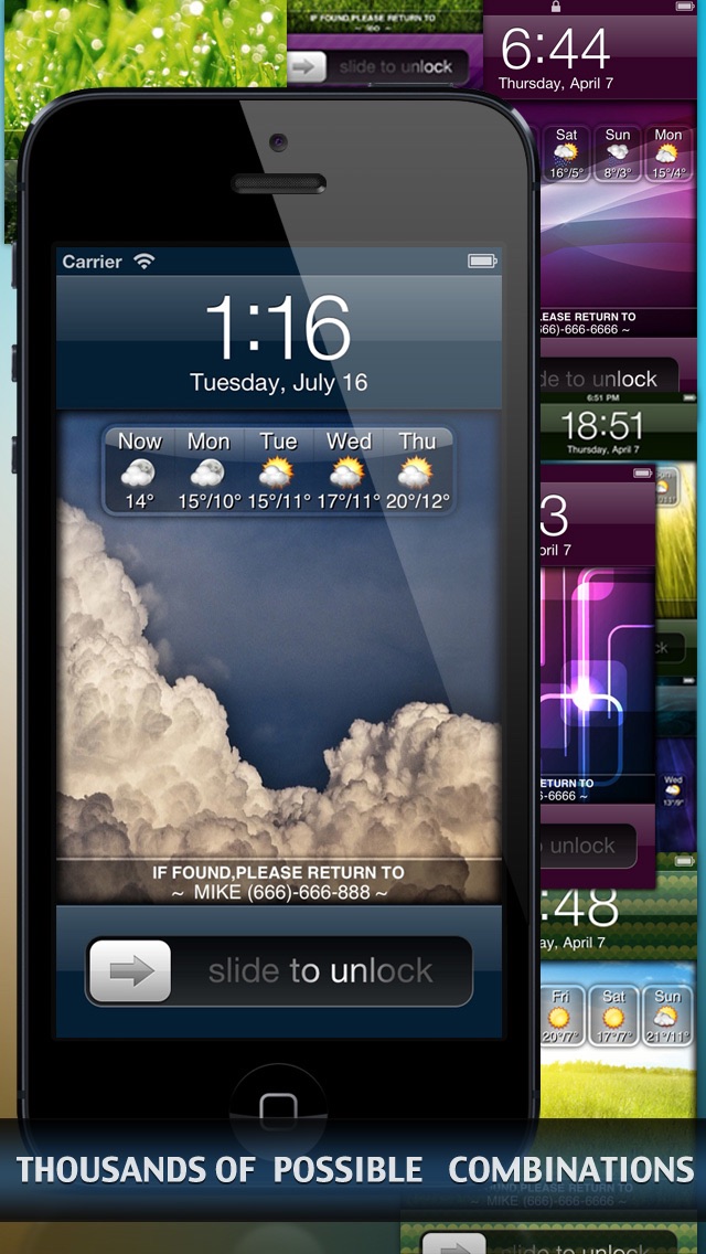 Weather Lock Screen Pro screenshot 4