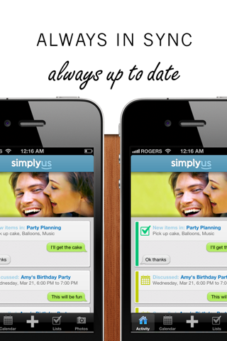 SimplyUs - Shared Calendar, ToDo Task List & Organizer for Couples screenshot 4