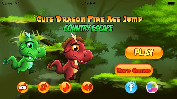 Cute Dragon Fire Age Jump: Country Escape